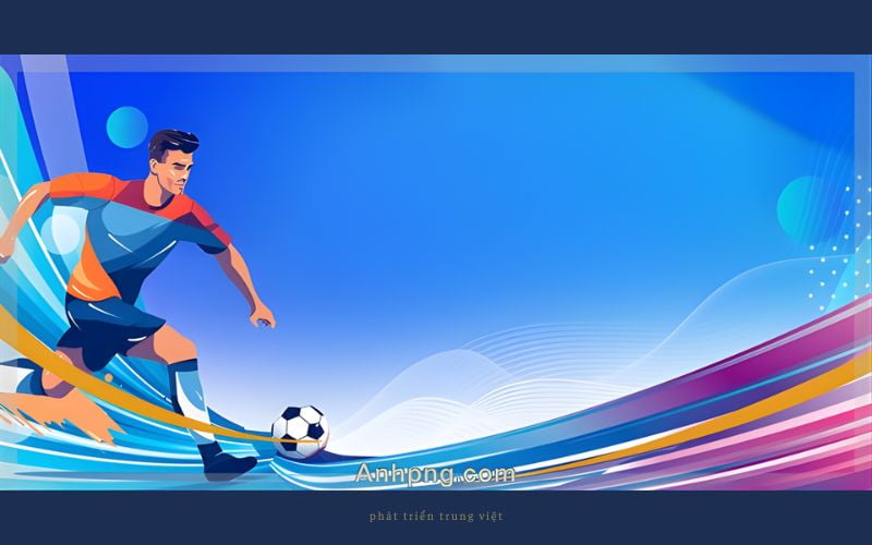 Background bóng đá cần phối màu hài hòa